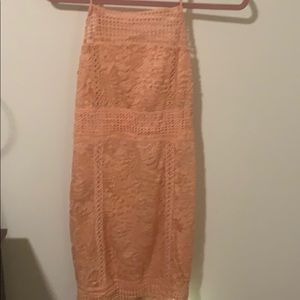 Blush  colored mini dress